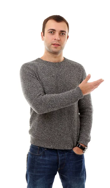 Mladý muž v neformálním oblečení — Stock fotografie