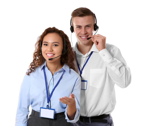 Call center dispatchers — Stockfoto