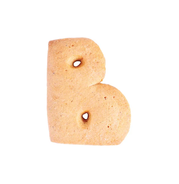 Cookie písmeno B — Stock fotografie