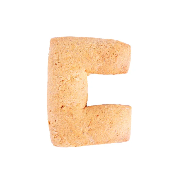 Cookie letter C — Stock Photo, Image