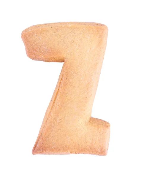 Cookie letter Z — Stock Photo, Image