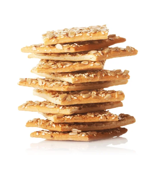 Stacked Cereal cookies — Stock Photo, Image