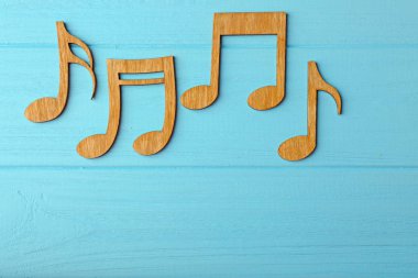 Renk doku üzerine müzik notlar