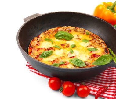 Taze pişmiş pizza tavası