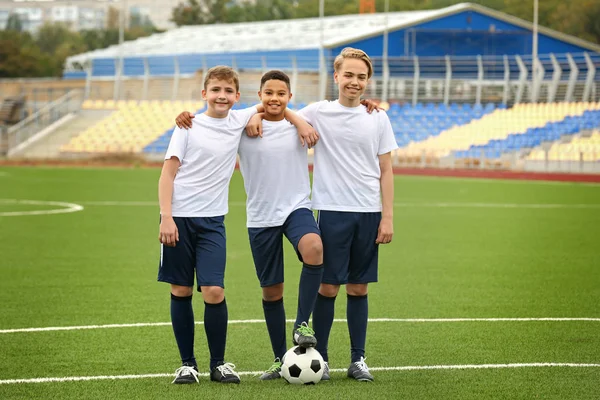 Gelukkig Voetballers Stadium — Stockfoto