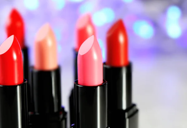 Collection de rouges à lèvres colorés — Photo