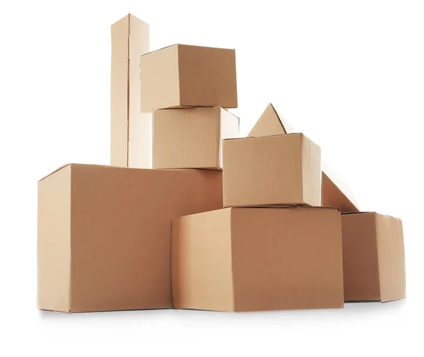 Pile of cardboard boxes — Stock Photo, Image