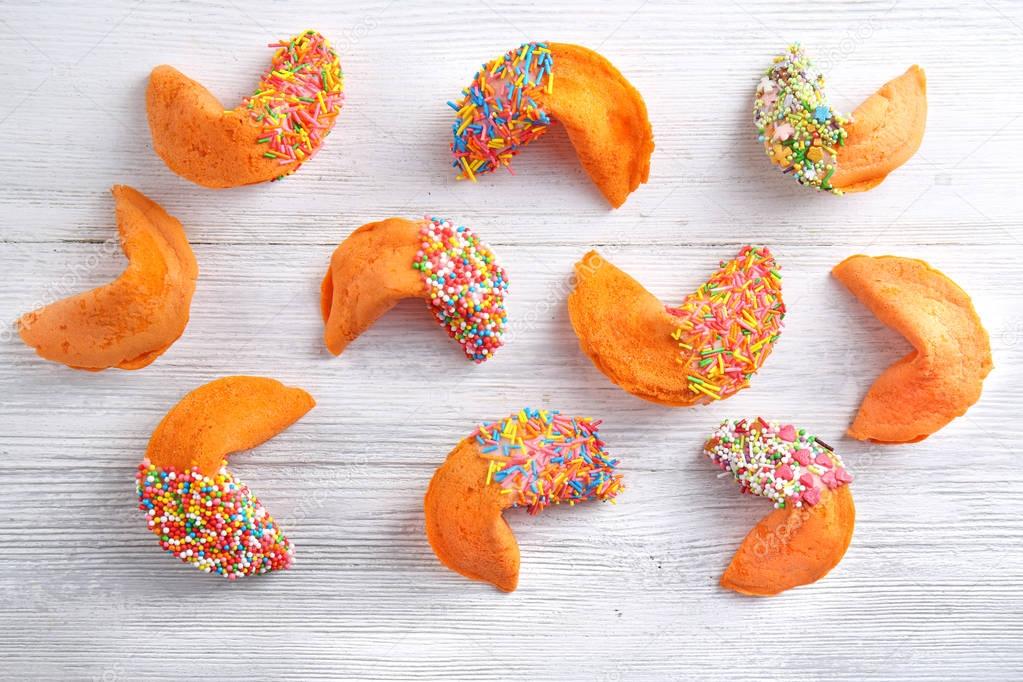 colorful Fortune cookies