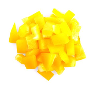 Kıyılmış biber yığını