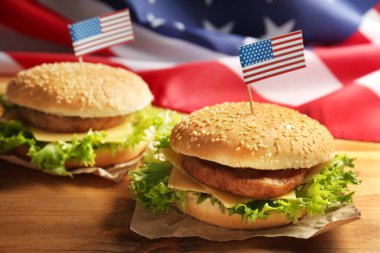 Lezzetli Amerikan hamburger