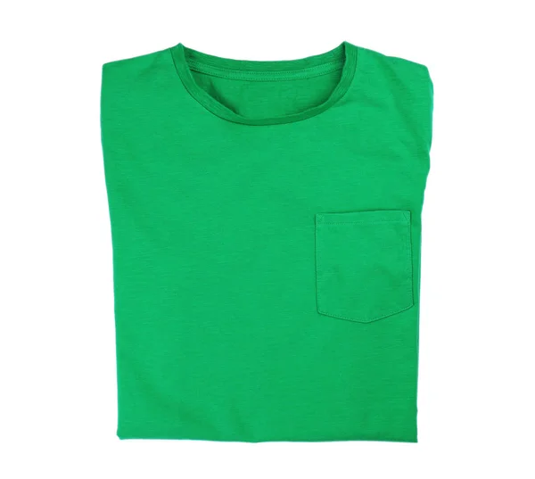 T-shirt verde em branco — Fotografia de Stock