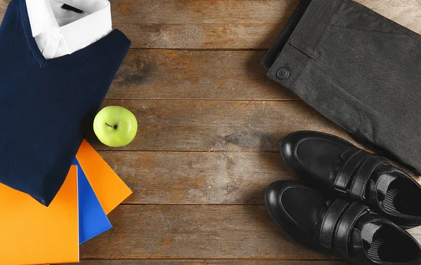 School uniform flat lay — Stock Photo, Image