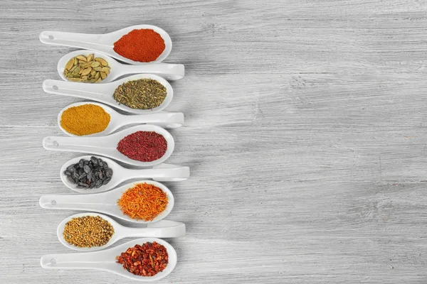 Assortment of Aromatic spices — Stock Photo, Image