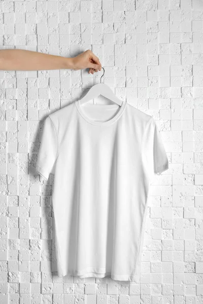 Camiseta blanca en blanco — Foto de Stock