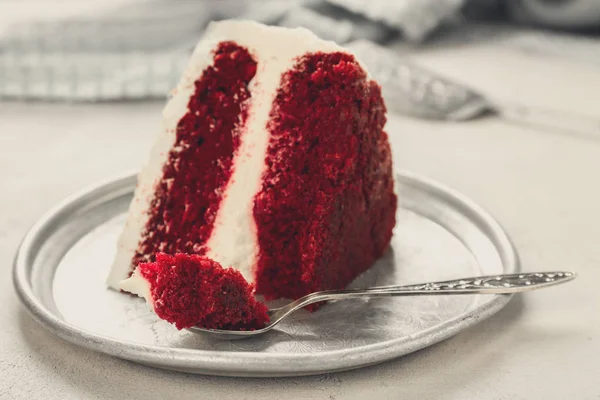 Lahodné red velvet dort — Stock fotografie
