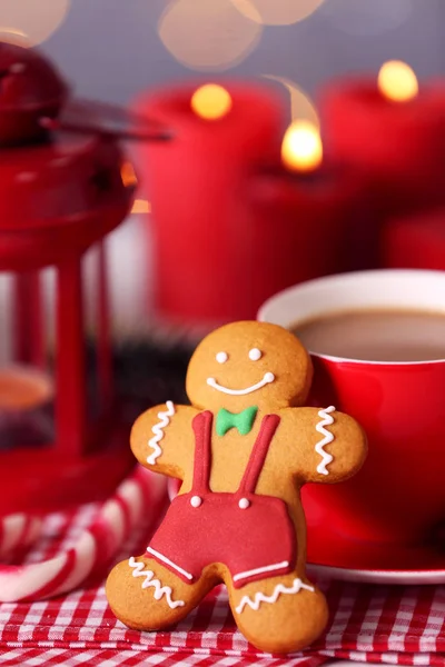 Lebkuchen und Tasse Kaffee — Stockfoto