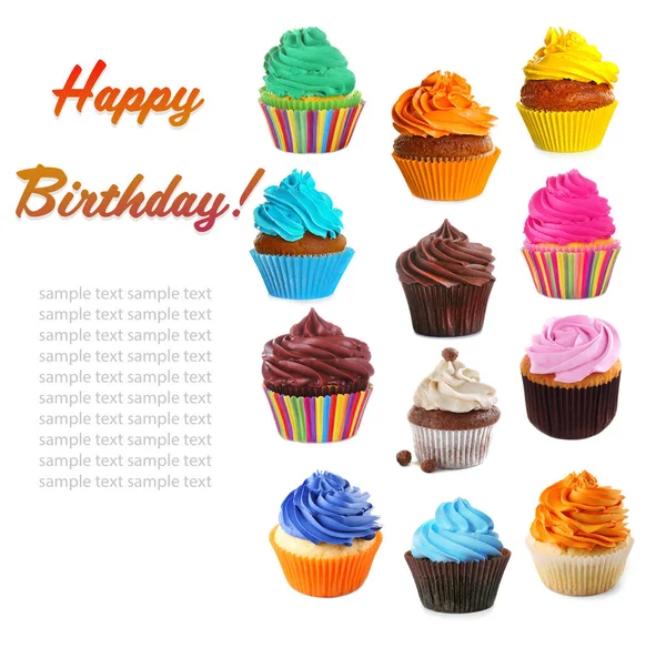 Tekst Happy Birthday — Stockfoto