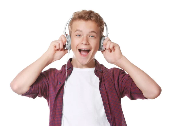 Boy Escuchar música — Foto de Stock