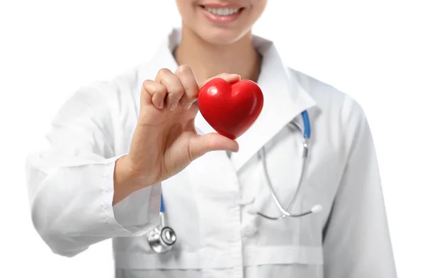 Jovem cardiologista feminina — Fotografia de Stock