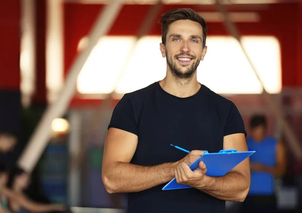 Persoonlijke trainer bedrijf Klembord — Stockfoto