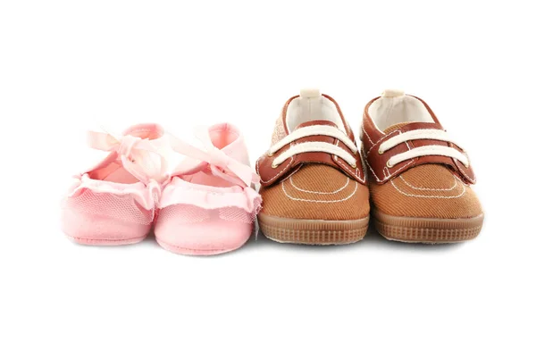 Zapatos para niños en blanco — Foto de Stock