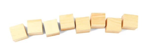 Empty wooden cubes — Stock Photo, Image