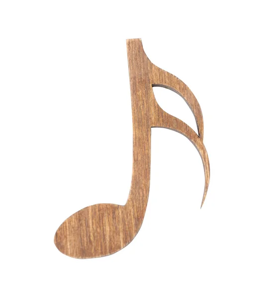 Wooden music note — Stock Photo, Image