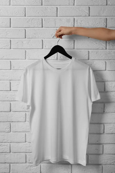 Camiseta blanca en blanco — Foto de Stock