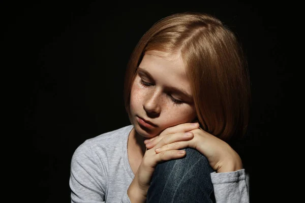 Sad little girl — Stock Photo, Image