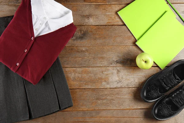 School uniform flat lay — Stock Photo, Image