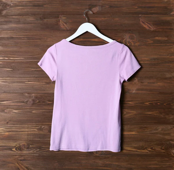 Puste różowy t-shirt — Zdjęcie stockowe