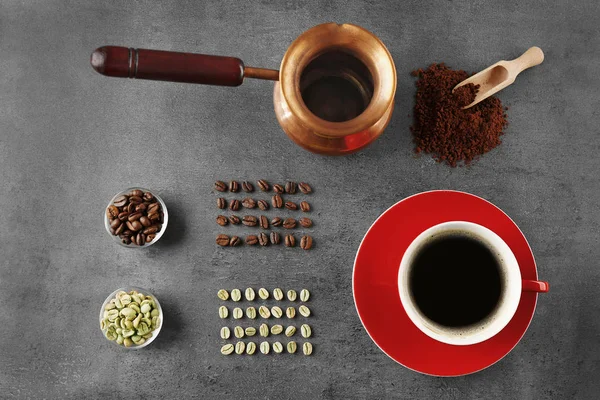 Şeyler kahve hazırlama