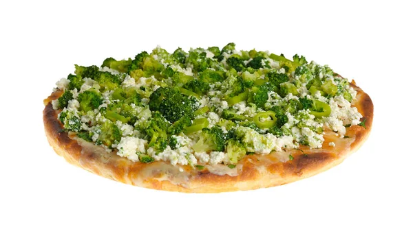채식 이탈리아어 피자 치즈와 함께 — 스톡 사진