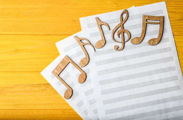 Colourful musical notes — Stock Photo, Image