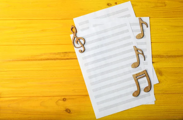 Colourful musical notes — Stock Photo, Image