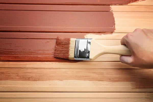 Decoratore pittura legno — Foto Stock