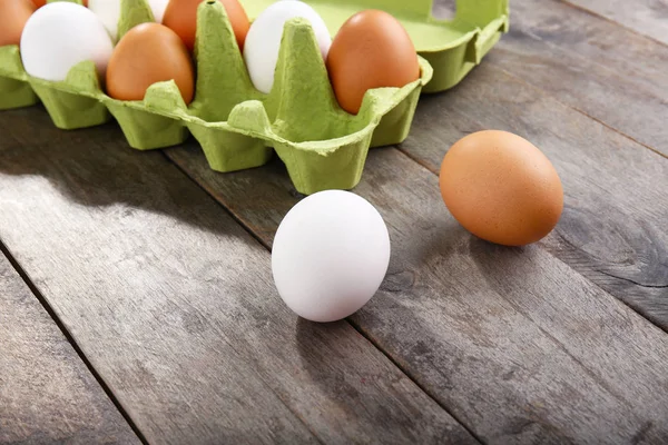 Курячі яйця пакет — стокове фото