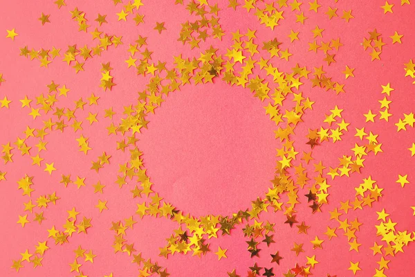 Confettis lumineux en forme d'étoiles — Photo