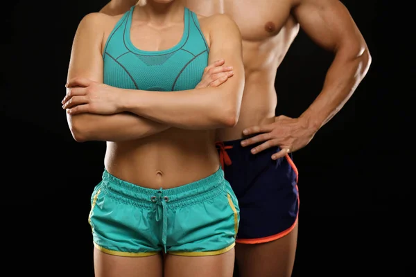 Sporty young couple — Stock Photo, Image