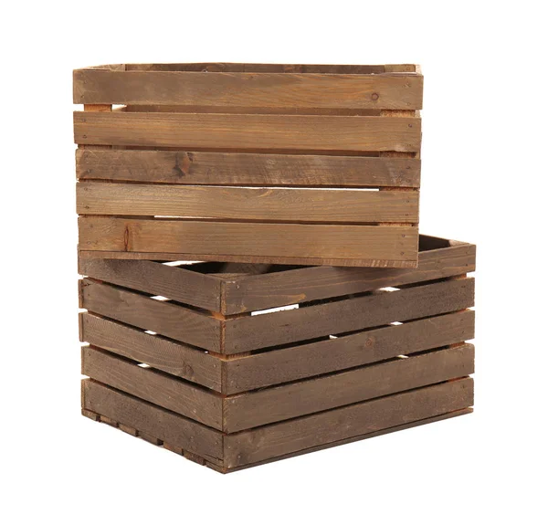 Caixas de madeira vazias — Fotografia de Stock
