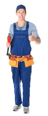 Genç yakışıklı tesisatçı 