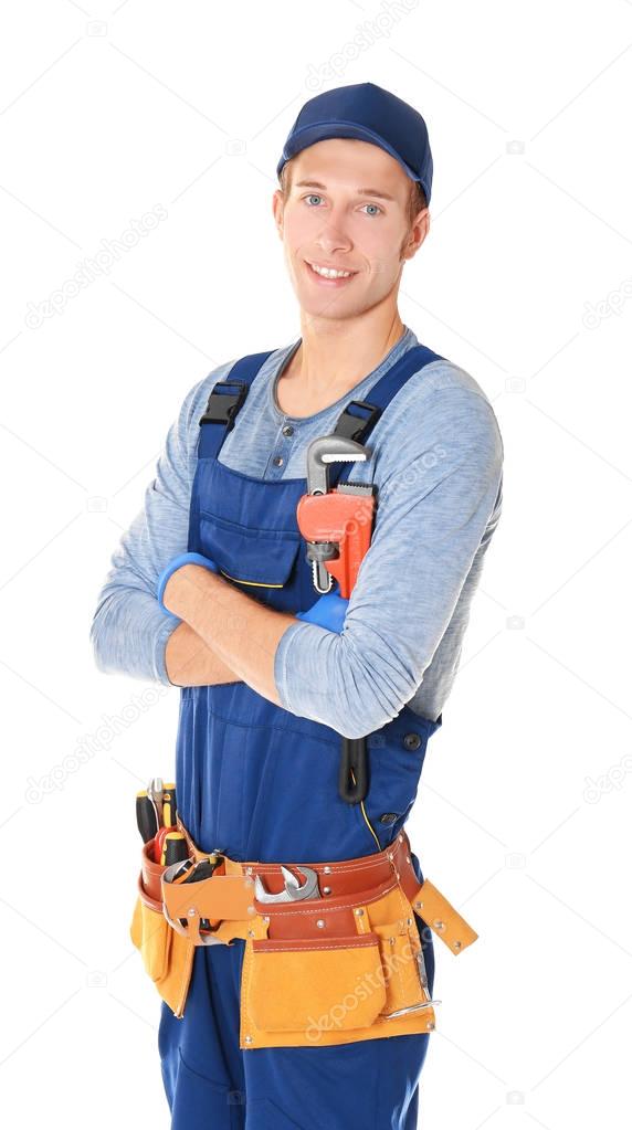 young handsome plumber 