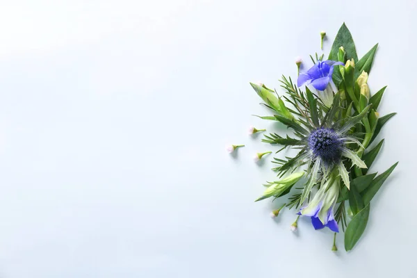 Composición de flores y hojas — Foto de Stock