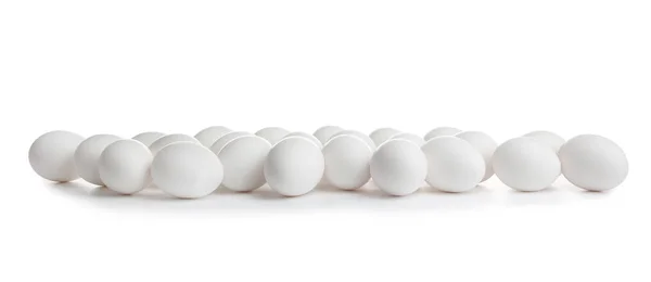 Montón de huevos blancos —  Fotos de Stock