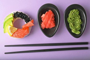 lezzetli suşi halka