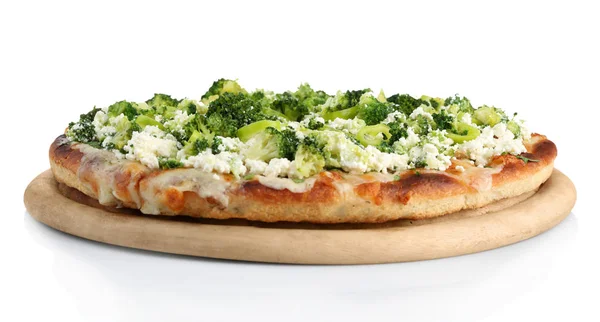 Pizza italiana vegetariana con queso — Foto de Stock