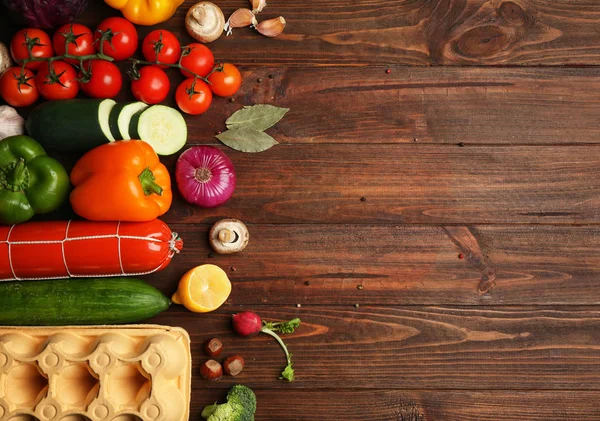 Mängd mat produkter — Stockfoto