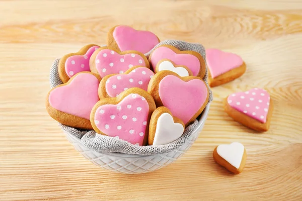 Den svatého Valentýna soubory cookie — Stock fotografie