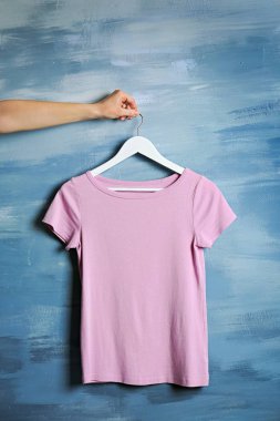 Boş pembe tişört