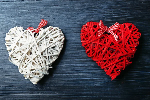 Hermosos corazones románticos — Foto de Stock